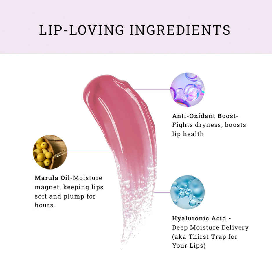 Lovetc Gloss | Glee | Etc High Glaze Lip Gloss | Barely Blushing - 5.5 g