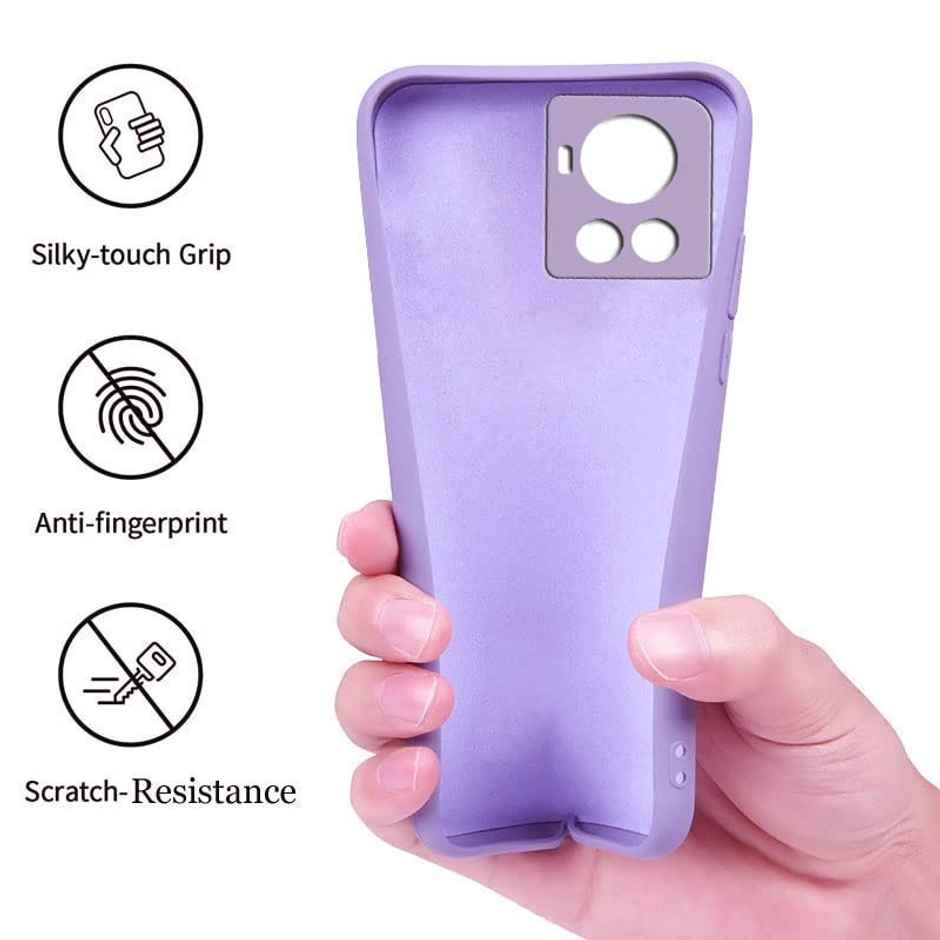 Artistque Case For Oneplus 10R 5G Back Cover - Plain Liquid Silicone Cover