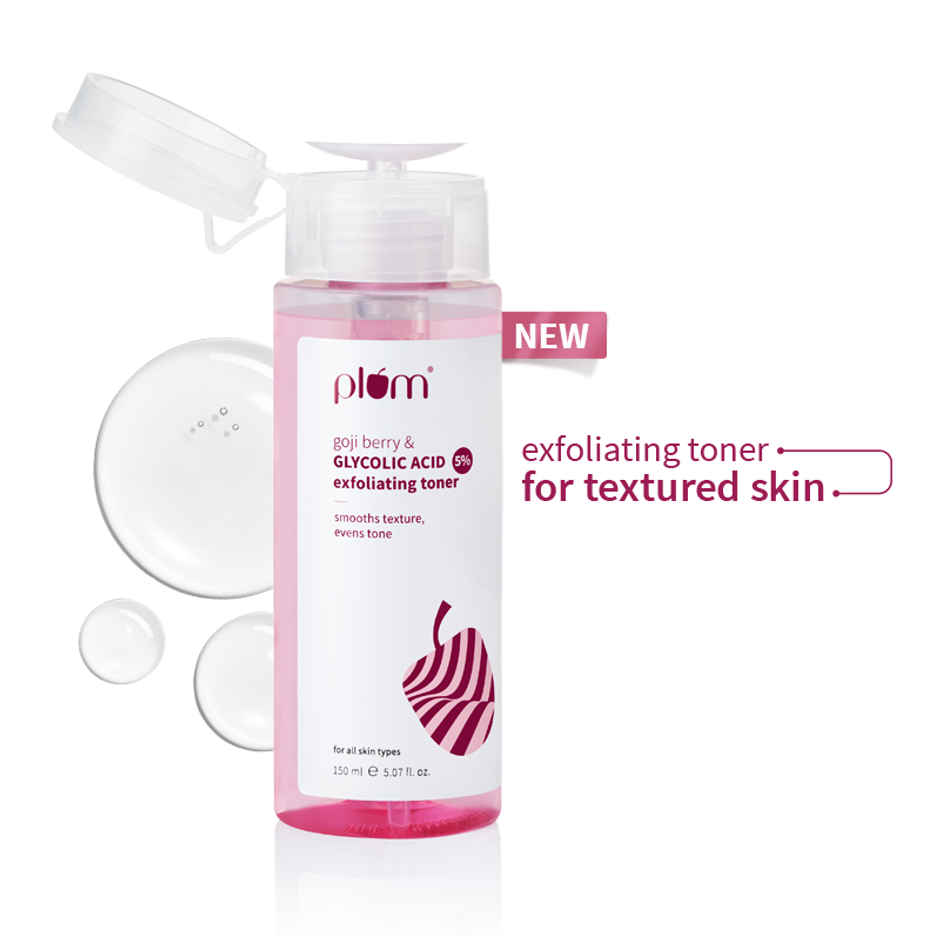 Plum Goji Berry & Glycolic Acid 5% Exfoliating Toner