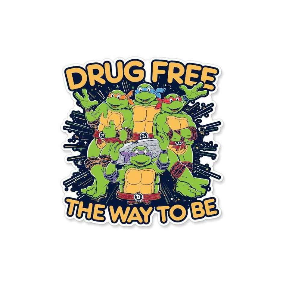 House of Festivals Drug Free - Tmnt Official Sticker - Buy at ₹88 ...