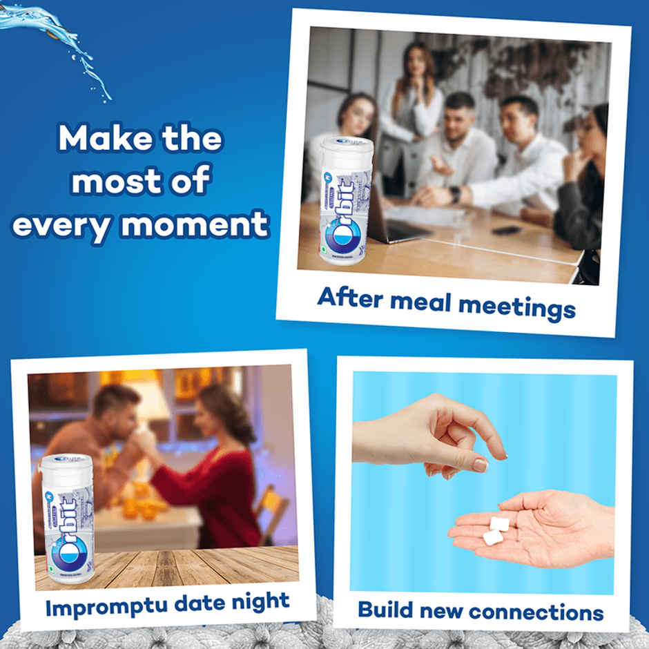 Orbit Sugar Free Sweetmint Chewing Gum Tube