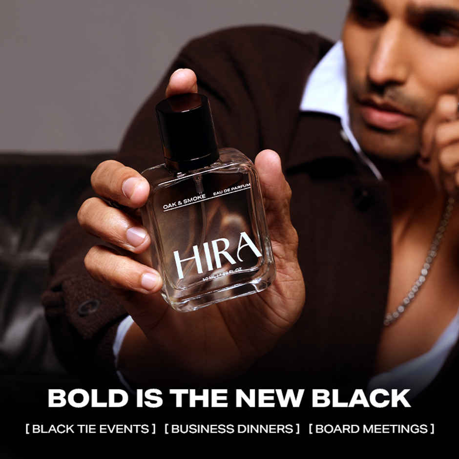HIRA Oak & Smoke Eau De Perfume For Men | Leather & Cardamom Notes