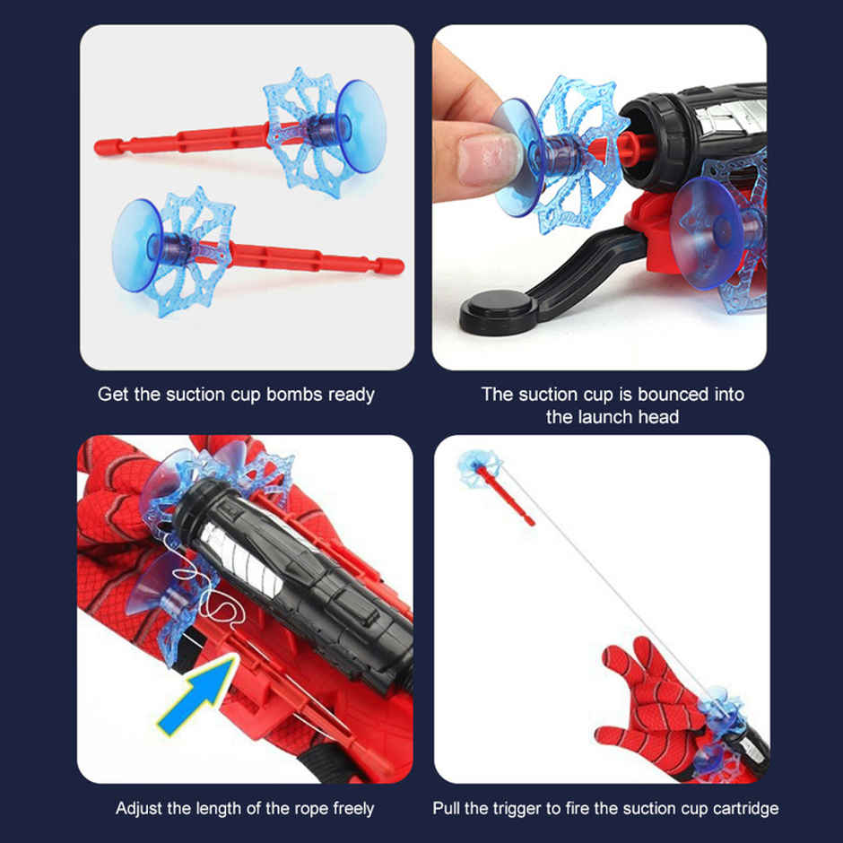 Fablue Spider Web Shooters Toy For Kids - Hero Launcher Wrist Toy Set