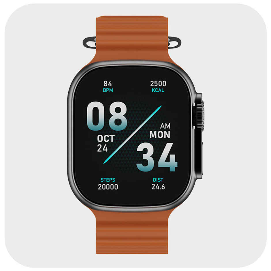 boAt Wave Glory Smartwatch | 1.96" Display | BT Calling - Orange