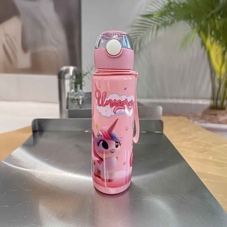 Fablue Unicorn Sipper Kids Bottle | Light Pink