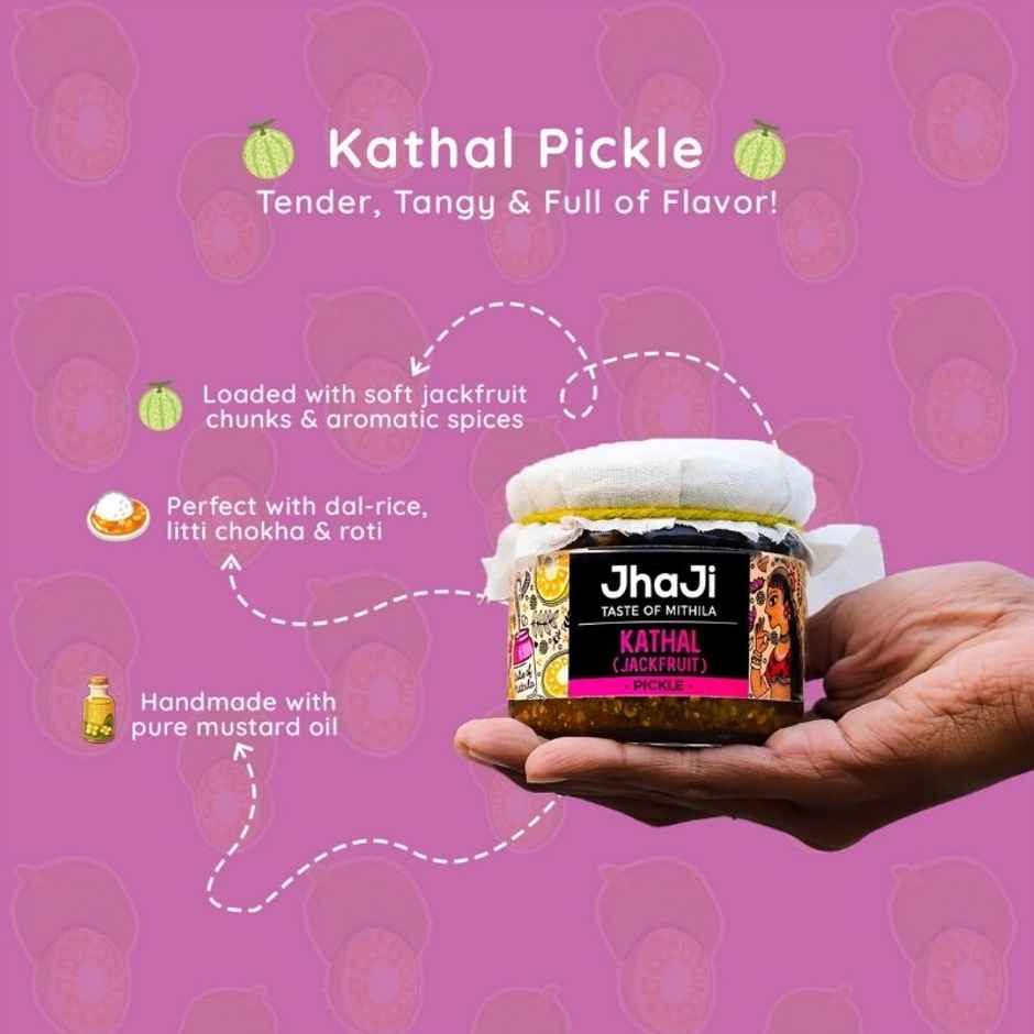 JhaJi Taste of Mithila Jackfruit Pickle Kathal ka Achaar