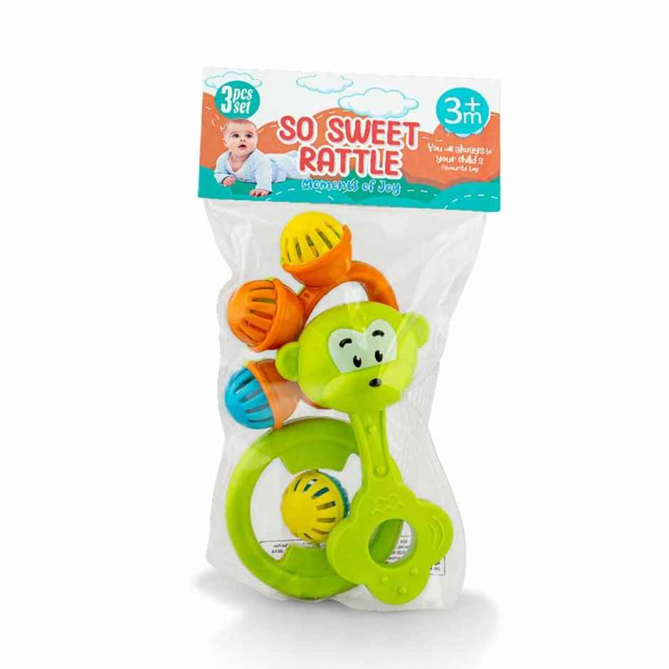 Storio Infant Acrylonitrile Butadiene Styrene (Abs) So Sweet Rattle | Multicolour
