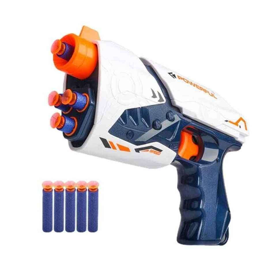 Storio Blaze Storm Soft Bullet Gun Toy with 10 Safe Soft Foam Bullets | Multicolour