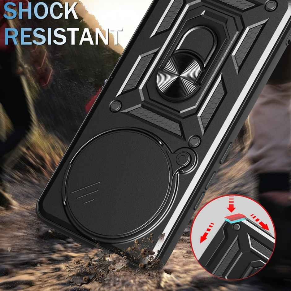 Kwine Case Vivo V40E 5G / Iqoo Z9S 5G Back Cover - Armor Case - Black