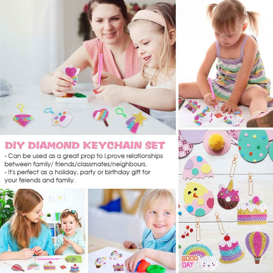 Fablue Unicorn Diamond Art Craft Kit for Kids