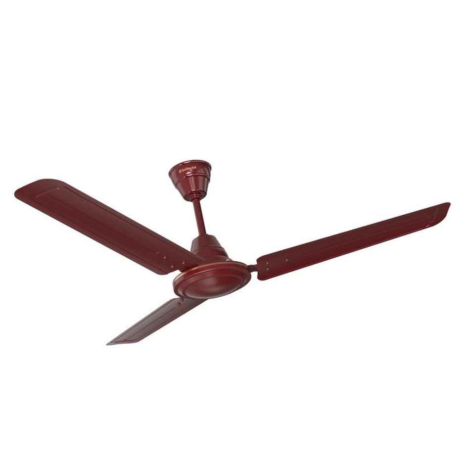 Goldmedal Vayu 400 Economy Ceiling Fan, 1200mm, Ultra High Speed, BEE Star Rated, Efficient, Brown