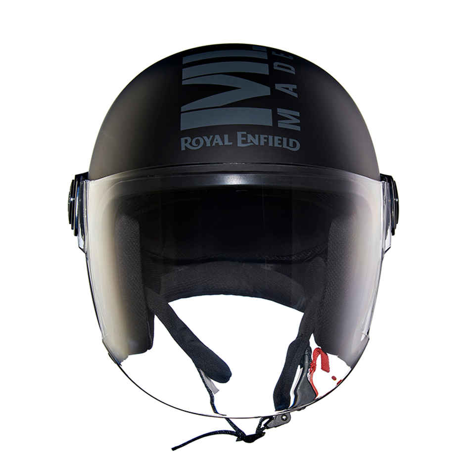 Royal Enfield Op Mlg Helmet | Matt Black And Grey | L 