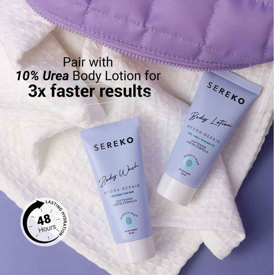 SEREKO Body Wash with Olive Oil & Oat Milk | No Acne, Moisturising, Brightening | Paraben & Sulphate Free