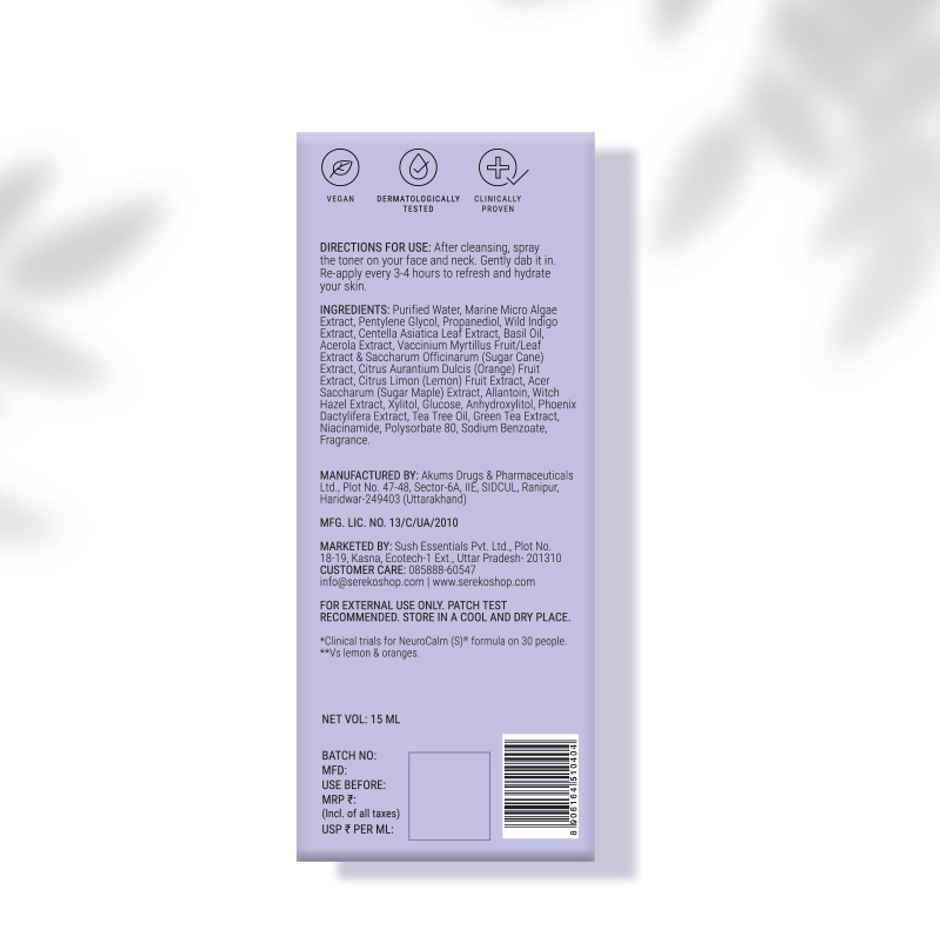 SEREKO Vitamin C Brightening Face Toner with Niacinamide, Glycolic Acid and Fruit Extracts | Works on Acne and Tightening Pores