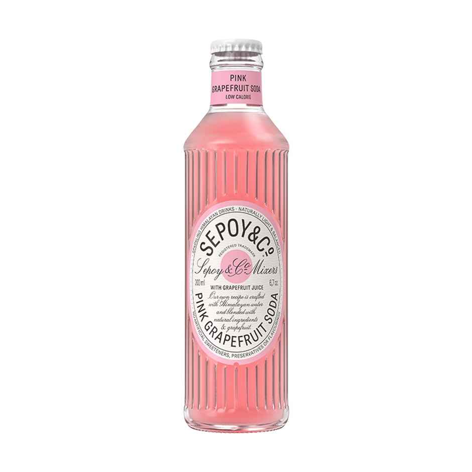 Sepoy & Co. Pink Grapefruit Soda | Tangy & Fizzy