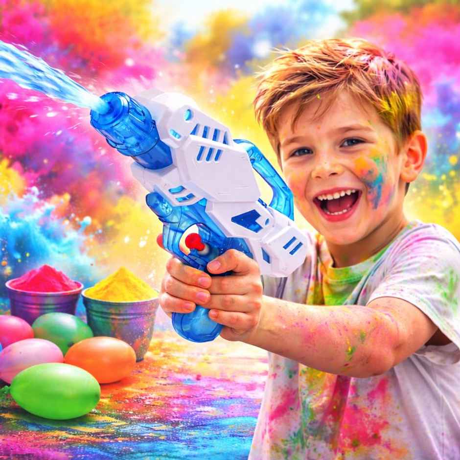 Storio Manual Water Gun Toy for Kids | High Pressure Water Blaster | Splash King