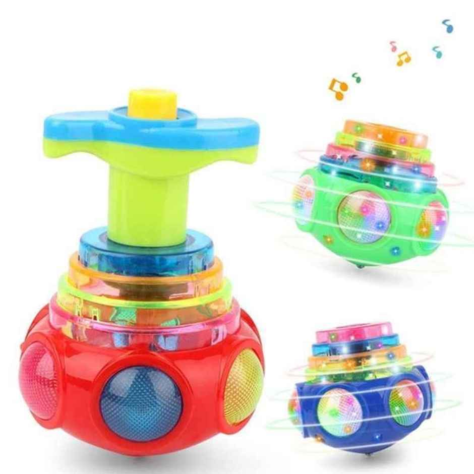Fablue Spinning Top Magic Toy For Kids With Flashing Led Lights And Sound|Musical Toy | Multicolor