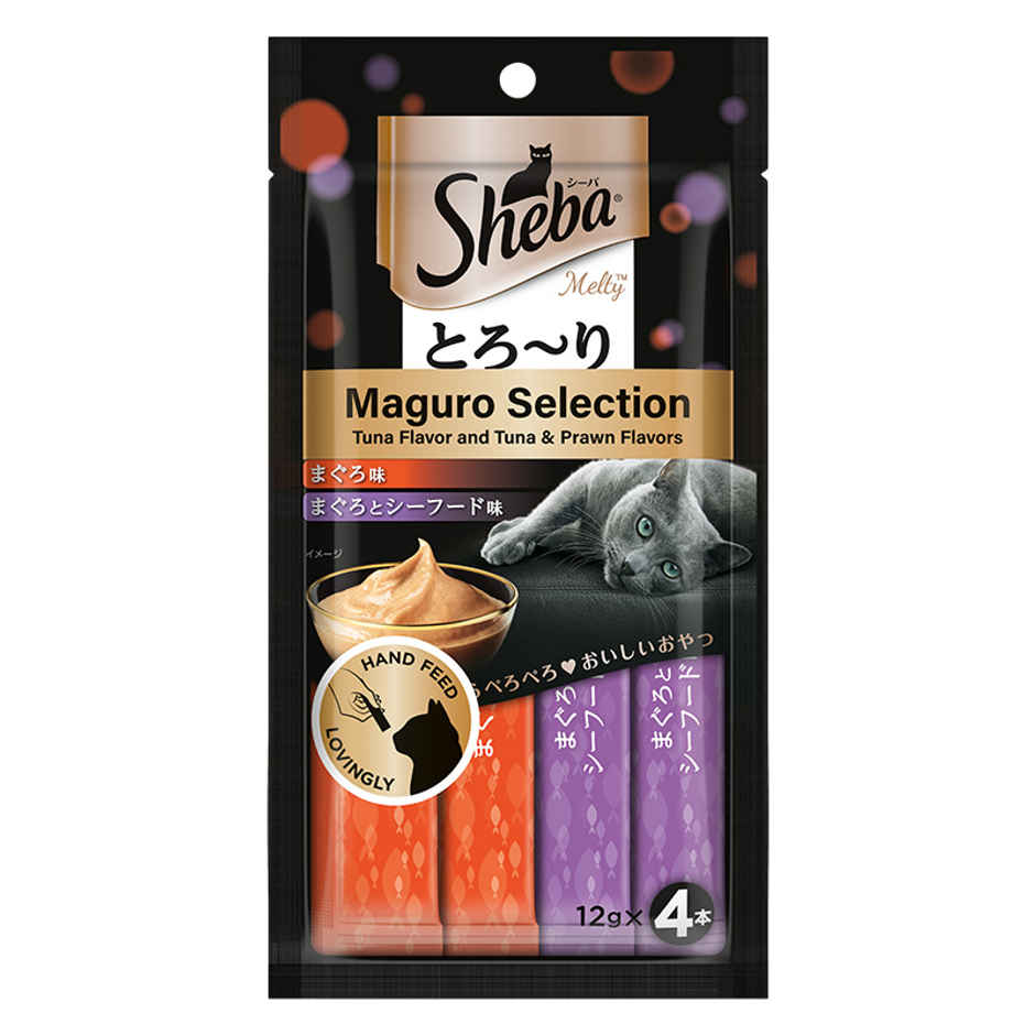  Sheba Melty Premium Cat Treats | Sasami Selection | Chicken & Chicken-Whitefish Flavors