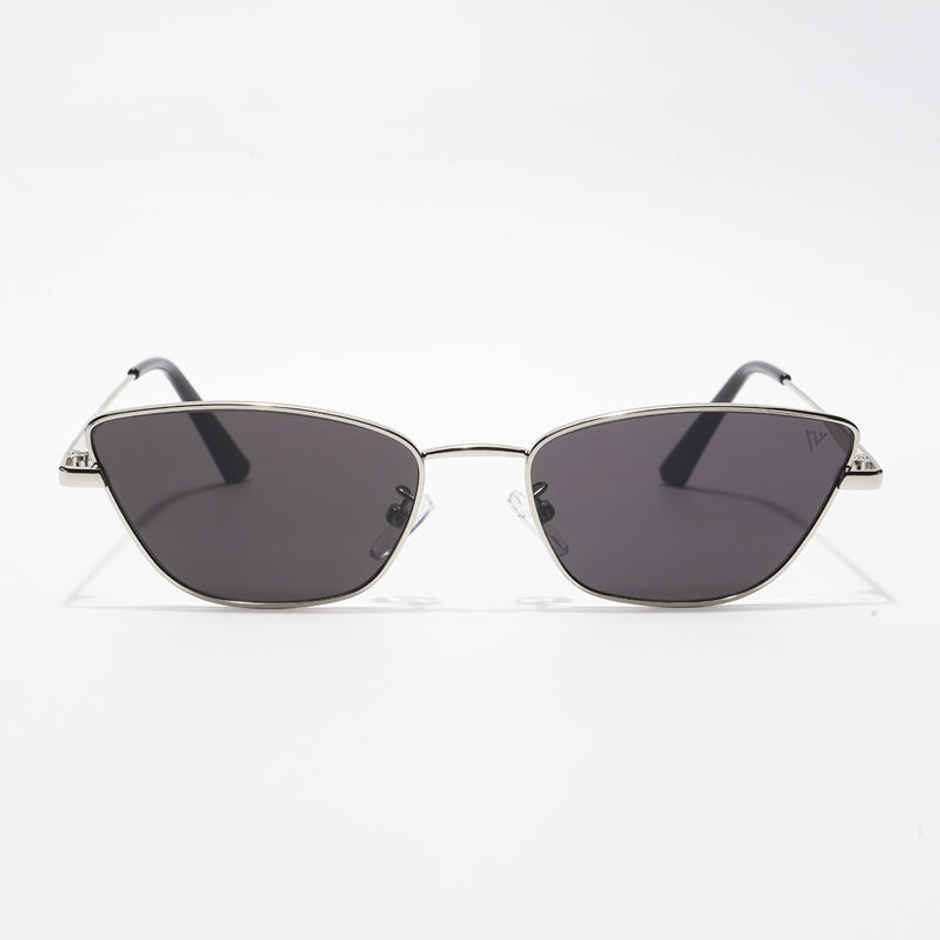 Voyage Unisex Metal Sunglasses | Black and Silver - M