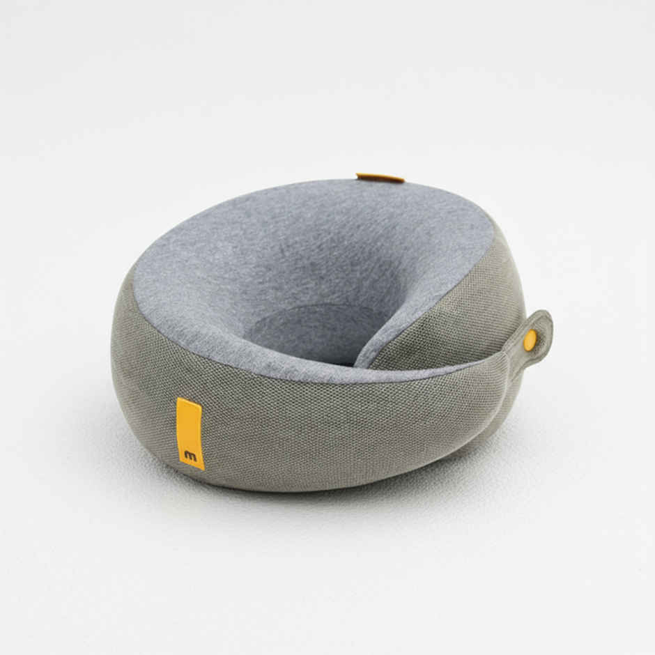 Mokobara Unisex Solid Cotton Neck Pillow | Cloud Forest - One Size