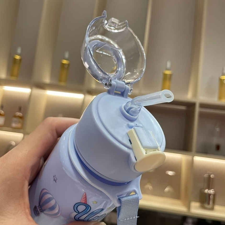 Fablue Unicorn Sipper Kids Bottle | Light Blue