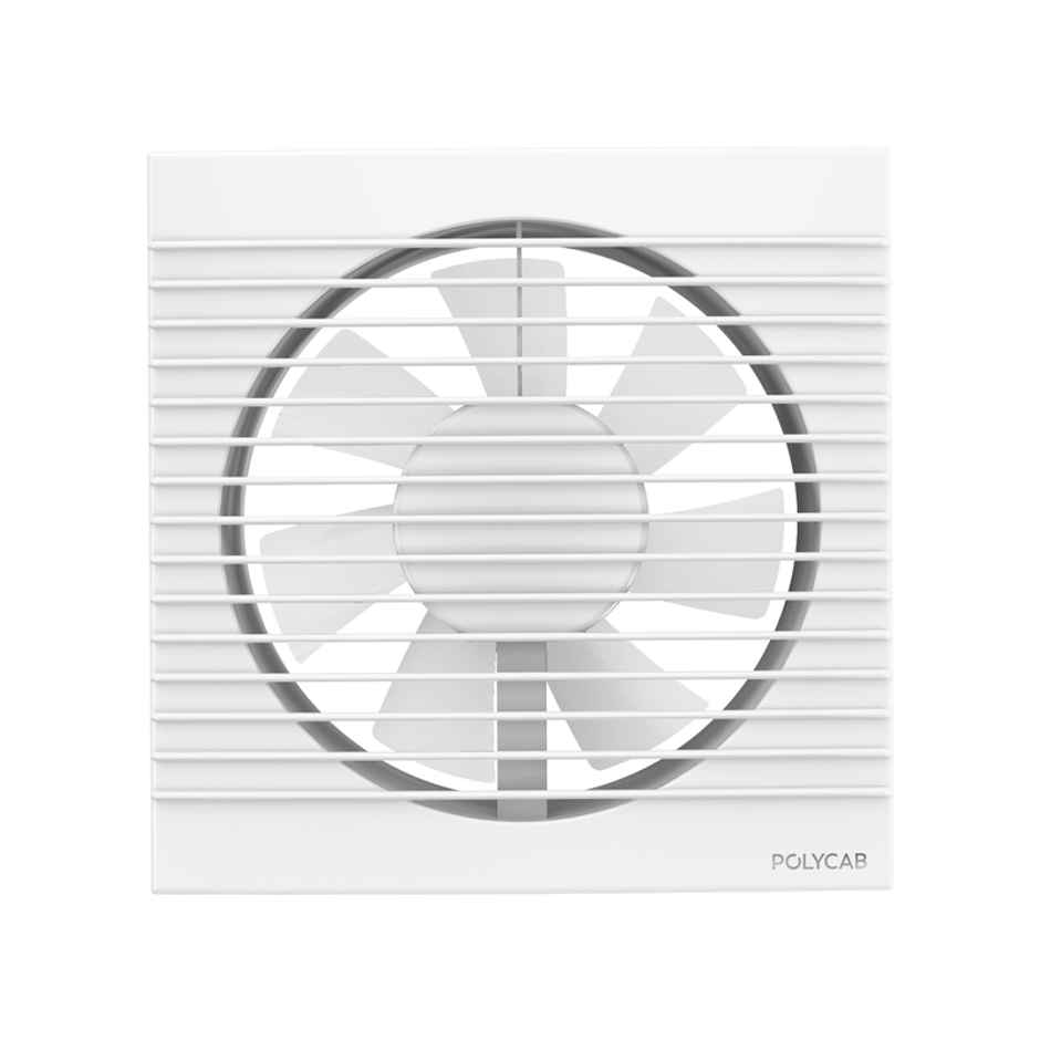 Polycab Freshner Axial Air Exhaust fan, 150mm, High Speed,Noiseless, 100% Copper Winding, White