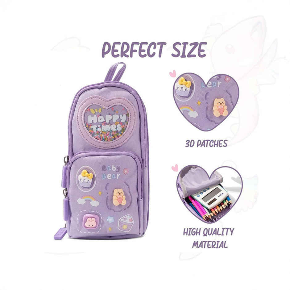 Fablue Premium Multifunctional Pencil Pouch | Light Purple