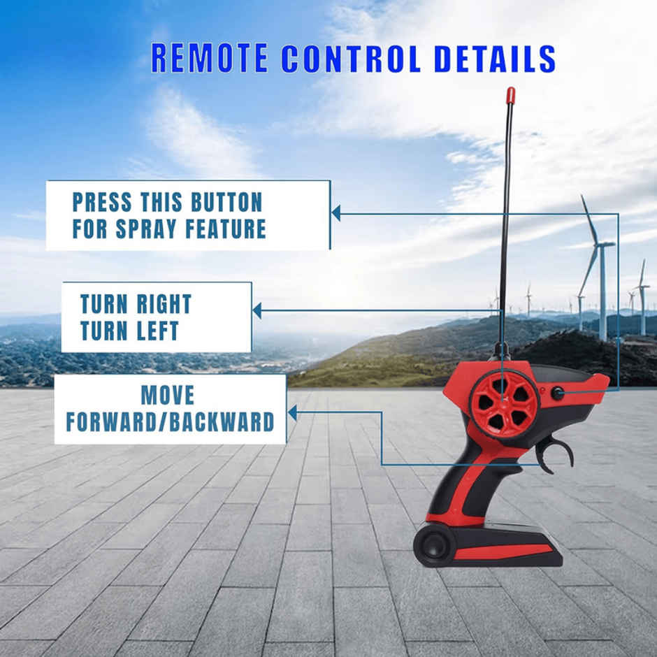 Fablue Remote Control Rock Master Car Toy For Kids - Smoke Effect Rock Crawler Car Toy | Blue