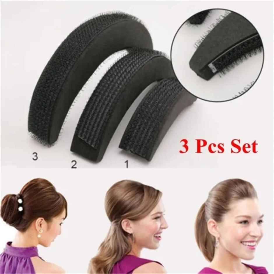 Chronex 3 Pcs/set Hair Styling Clip Hair Styler Updo Hair Accessories/Sponge Puff Hair Styling Tools