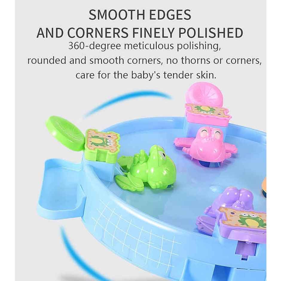 Fablue Hungry Frogs Tabletop Game Toy For Kids 4 Players | Interactive Indoor Fun Game