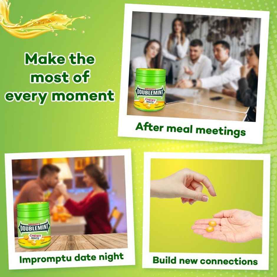 Doublemint Lemonmint Flavour Chewymints Tube Combo