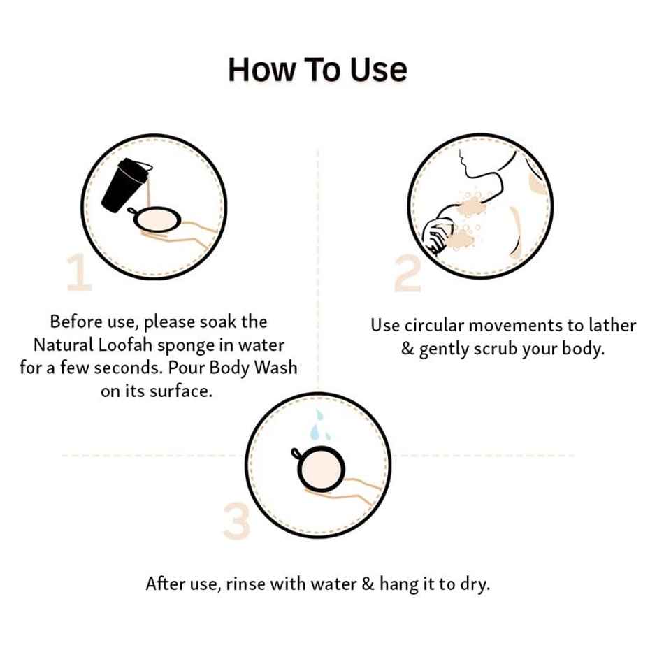 mCaffeine Natural Loofah
