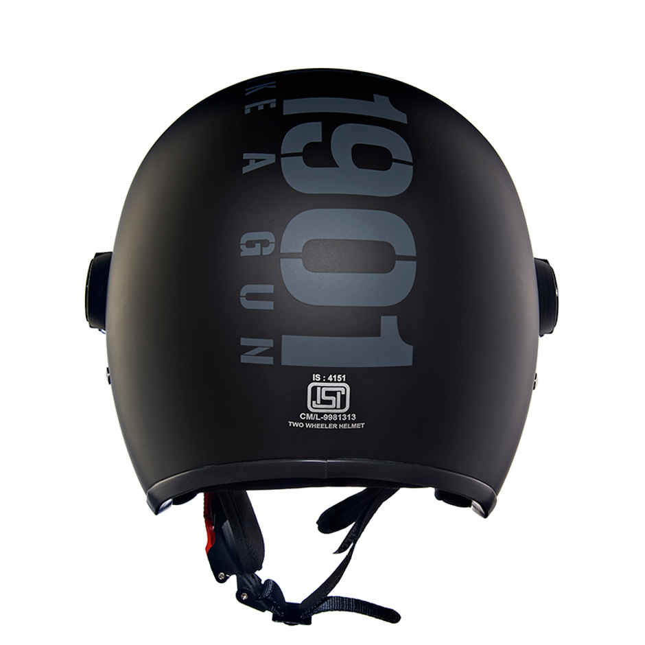 Royal Enfield Op Mlg Helmet | Matt Black And Grey | L 