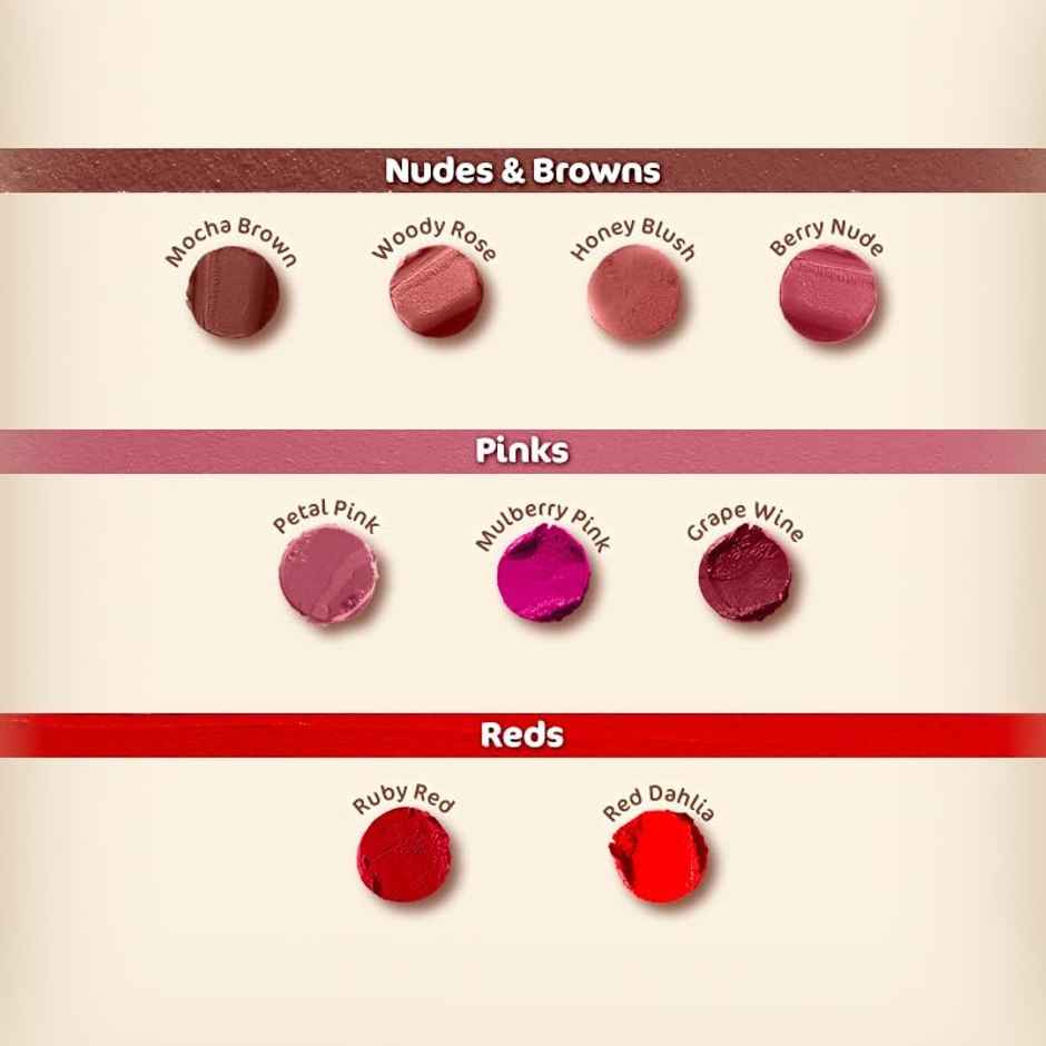 Mamaearth Soft Matte Long Stay Lipsticks - Petal Pink