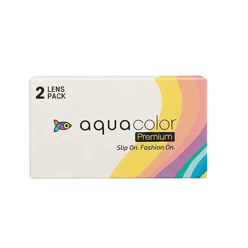 Aquacolor Premium Contact with Zero Power Monthly Disposable Lens Mystery Hazel