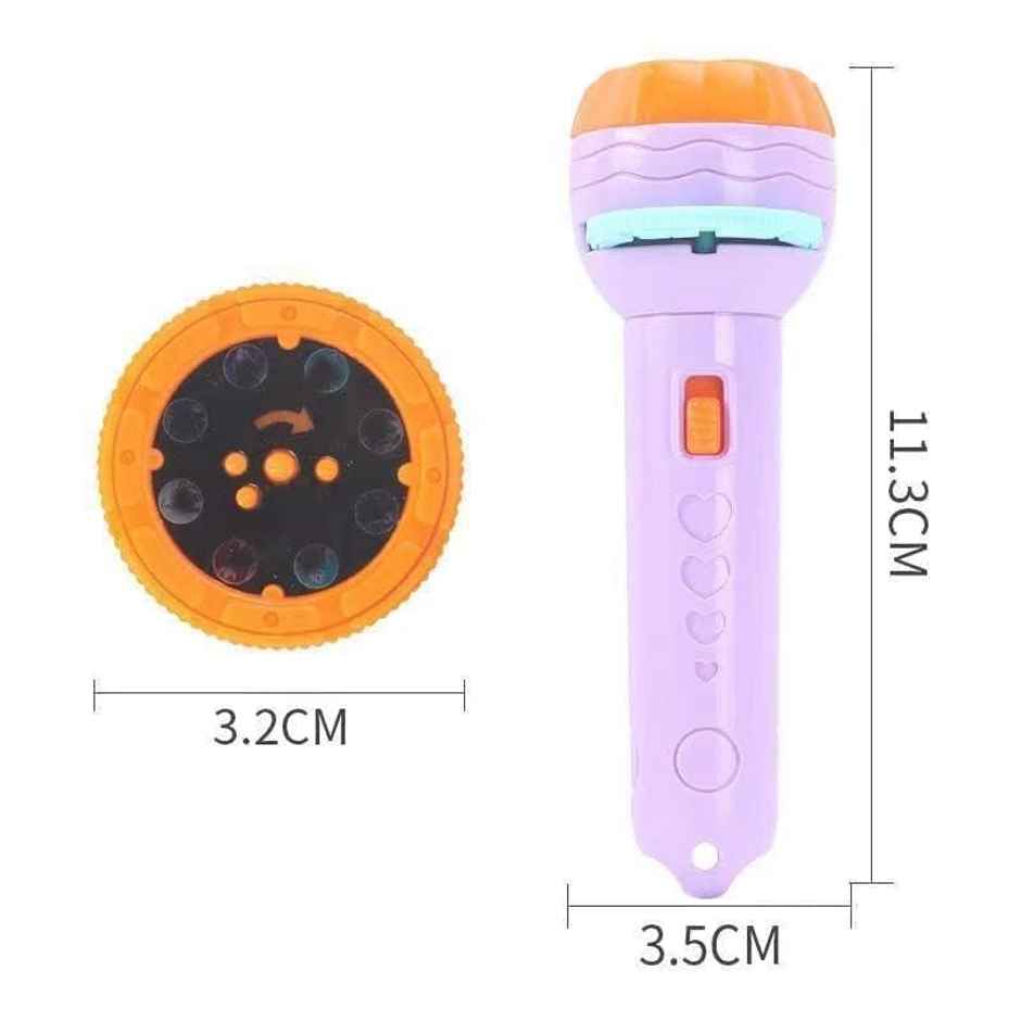 Storio 3 Slides 24 Patterns Mini Projector Torch Toy Slide Flashlight Projector Torch