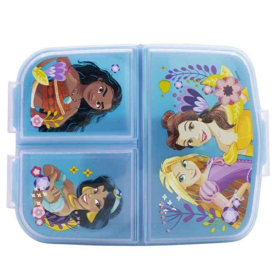 Striders Multi Compartment Rectangular Sandwich Box Princess Courageous Heart | XL