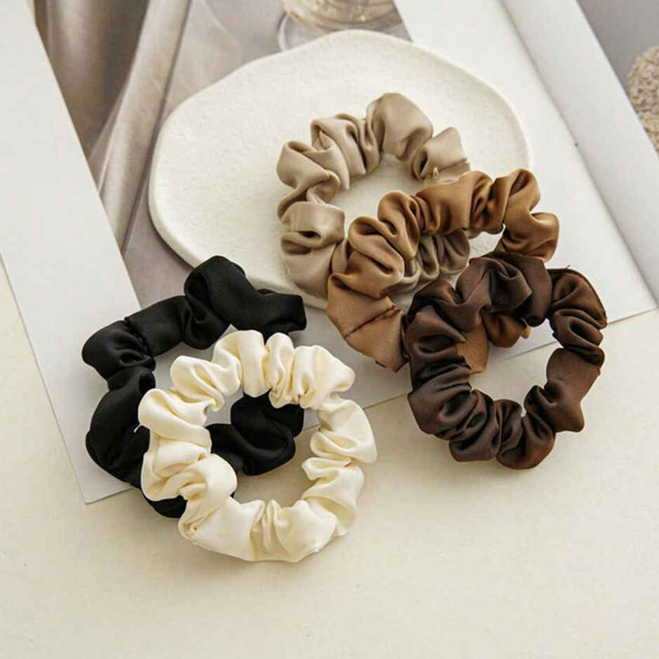 Jewels Galaxy Multicolor Regular-Use Satin Scrunchies