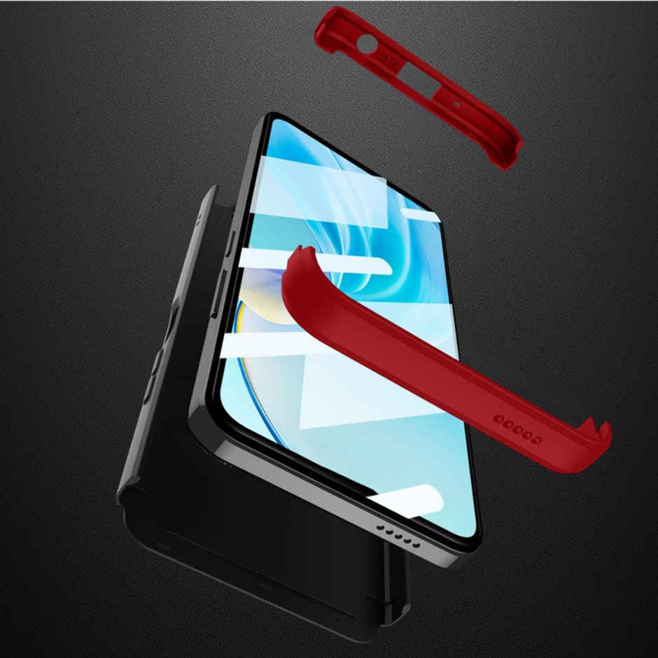 Kwine Case Redmi A1 Plus / A2 Plus / Poco C50 / Poco C51 Back Cover - 360 Degree Case - Red Color
