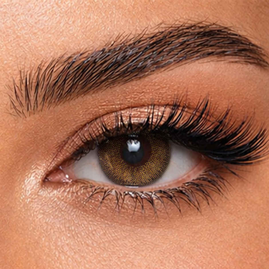 Aquacolor Premium Contact with Zero Power Monthly Disposable Lens Mystery Hazel