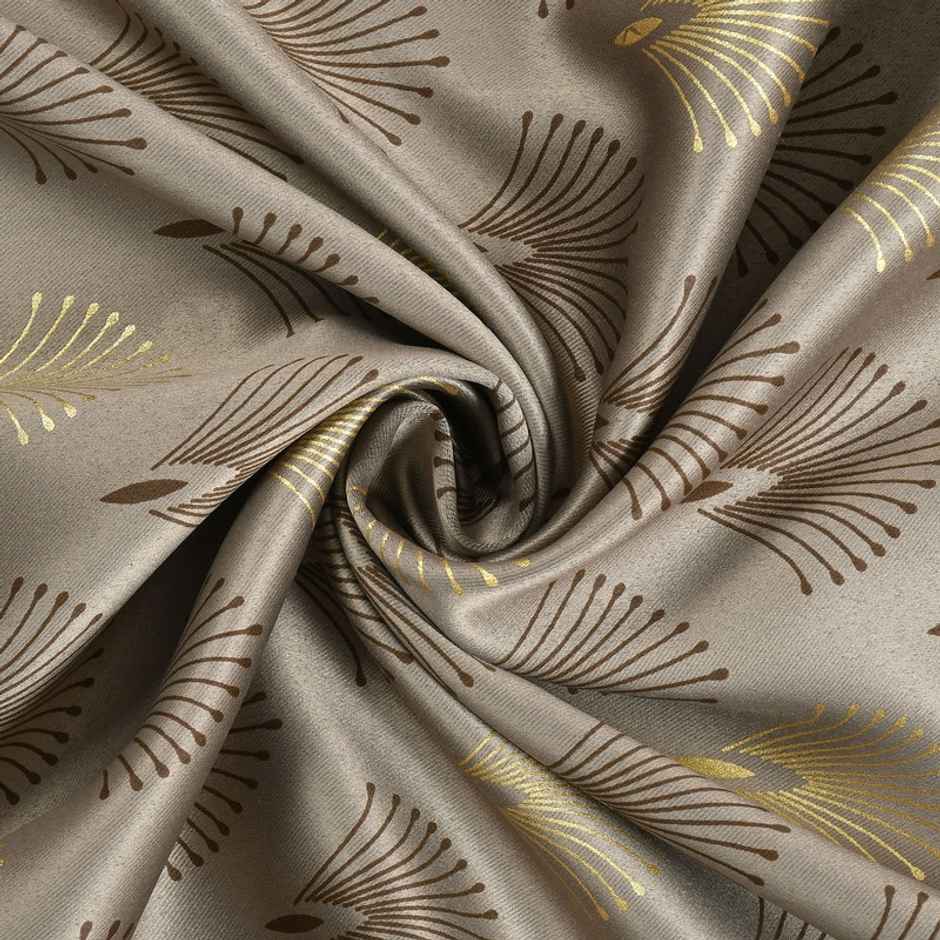 Florida Mimosa 9 Feet Blackout Curtains for Living Room Bedroom Balcony Brown