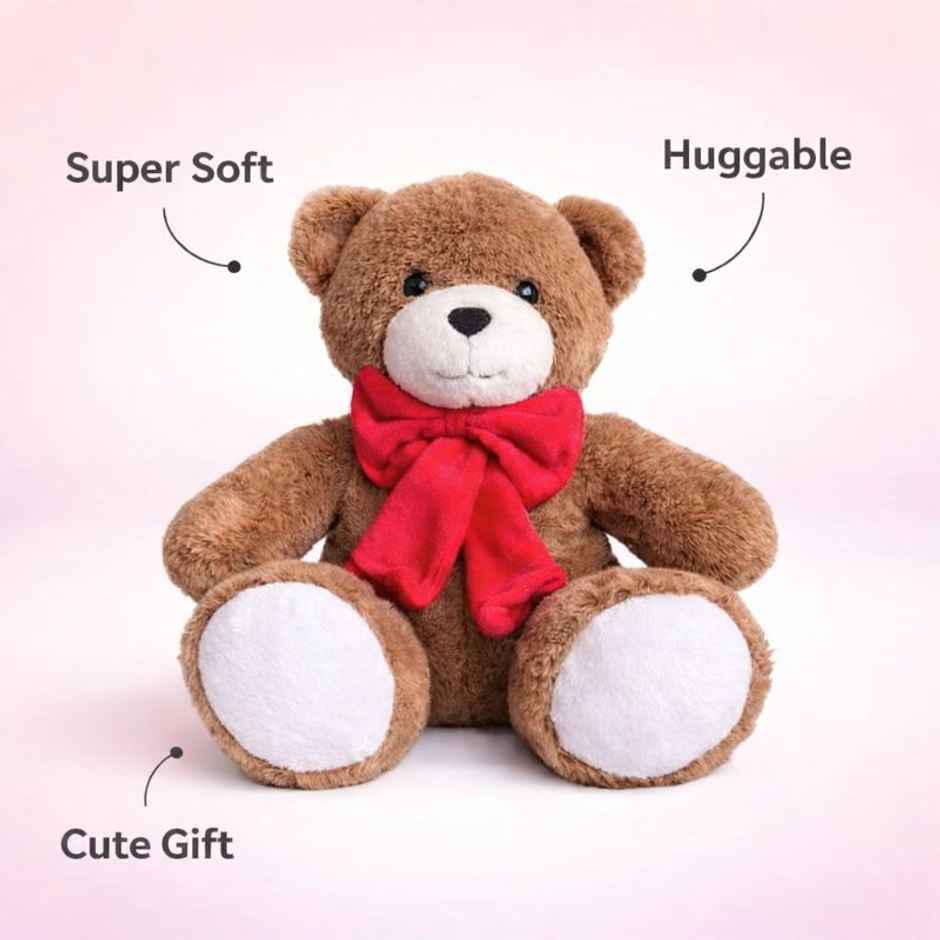 Hamleys Bear Soft Plush Toy | Brown - 27 cm