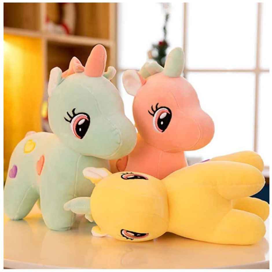 Storio Toys Super Cute Unicorn Plush Soft Toy | Pink - 25 cm