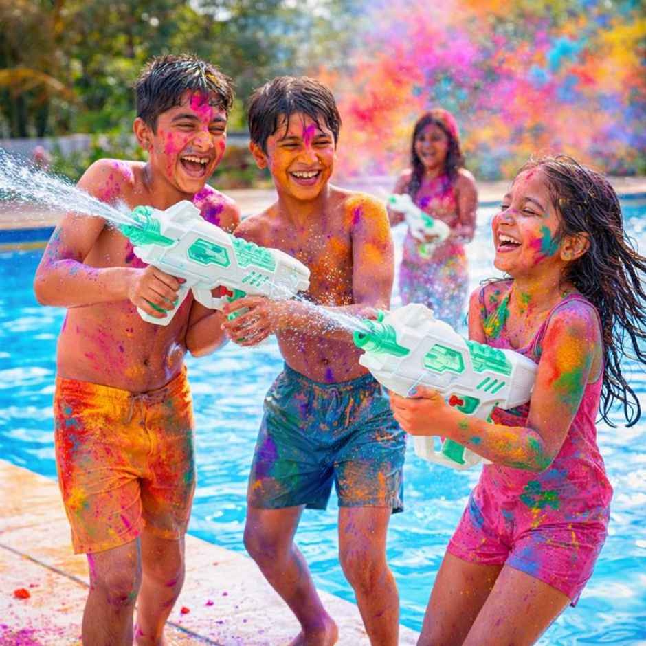 Storio Manual Water Gun Toy Powerful Water Blaster for Kids | Color Cannon