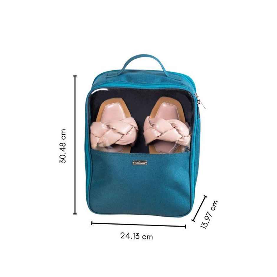 Nestasia Shoe Travel Bag Teal 9X12 Inch Waterproof