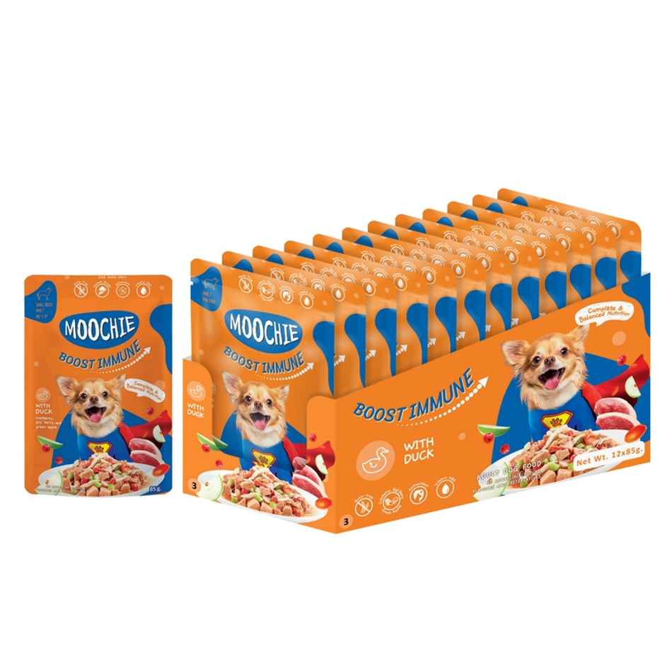Moochie Dog Wet Food - Boost Immune - Casserole With Duck Gravy | Grain-Free
