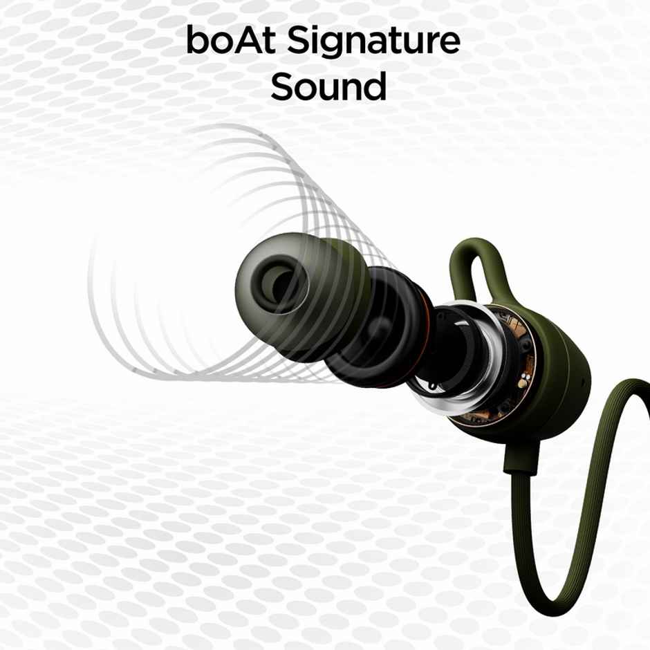 boAt Rockerz 109 Bluetooth Neckband with 40 hrs Playback,ENx Technology,Beast Mode 60ms Fern Green