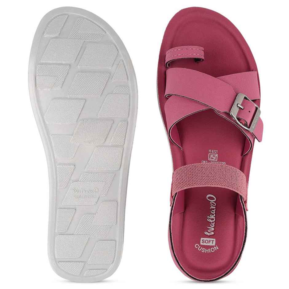 Walkaroo Women's Daily Wear Comfort Sandals - WL7900 Fig | UK9