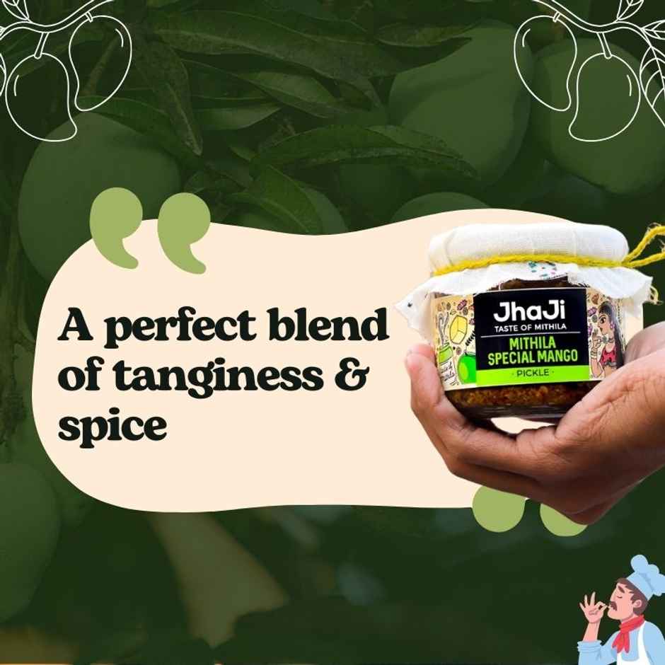 Jhaji Taste of Mithila Special Mango Pickle Bihari Aam ka Aacha