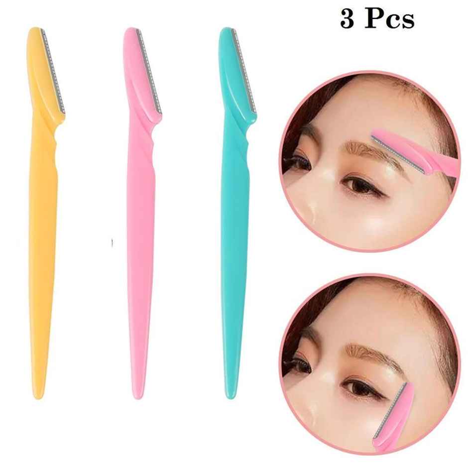 Beautiliss Eyebrow Touch Up Face Razor for Women, Instant Painless Hair Remover - Color Vary